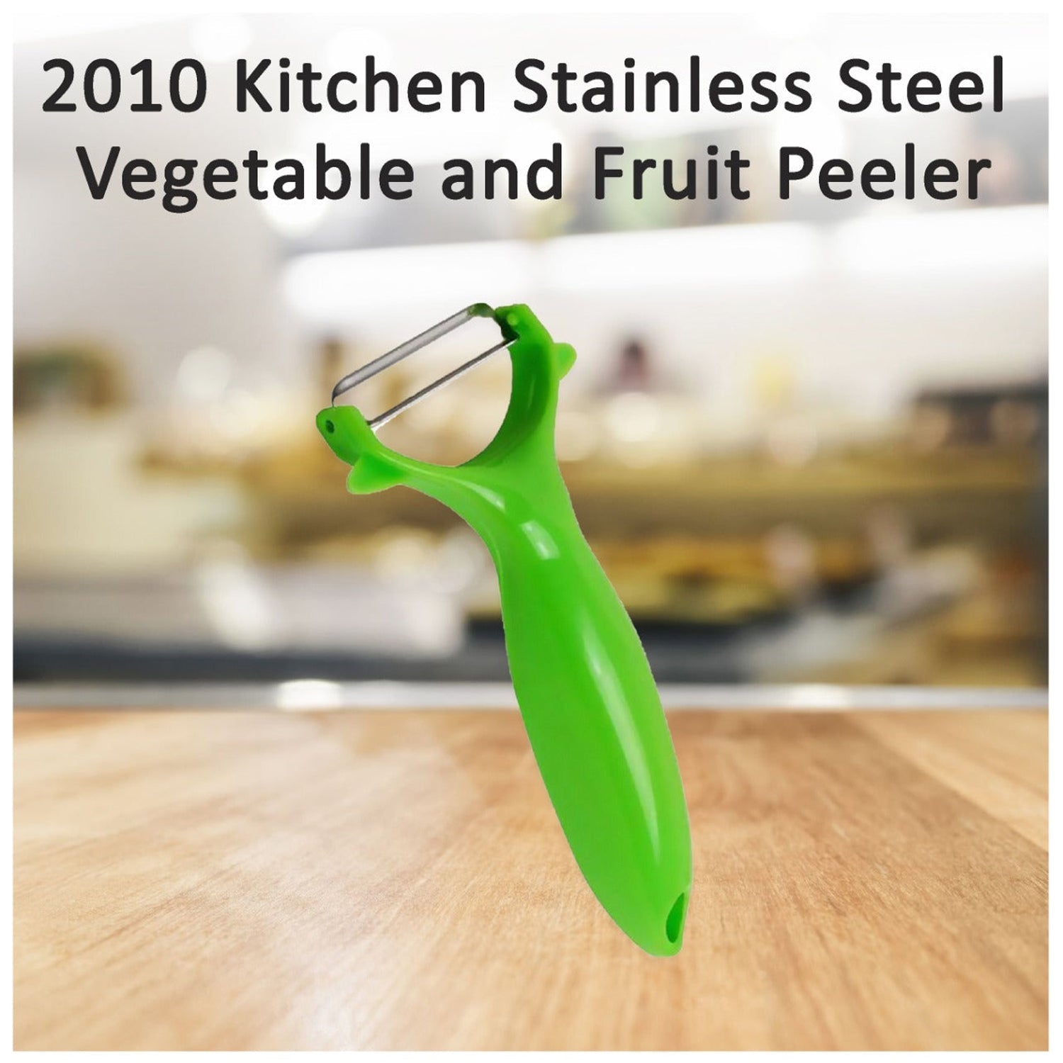 Reliable kitchen peeler with a stainless steel blade for peeling a variety of fruits and vegetables. Reliable kitchen peeler with a stainless steel blade for peeling a variety of fruits and vegetables.